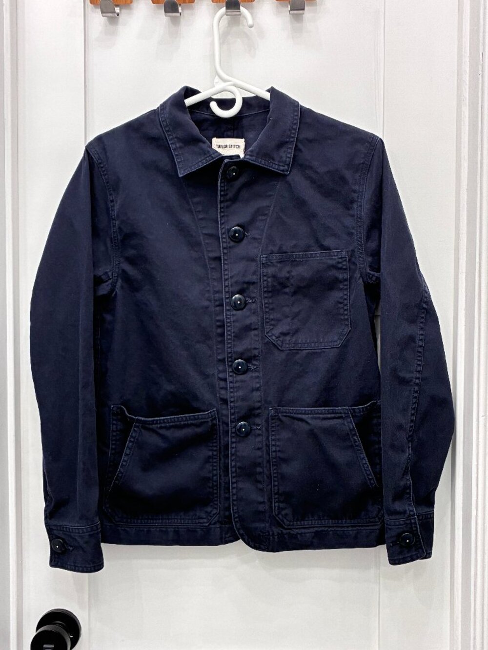 Taylor Stitch Ojai Jacket Men XS 36 Navy French Style Chore Coat